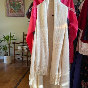 Cream Fringe Vest